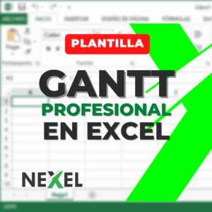 Plantilla de Gantt Profesional en Excel