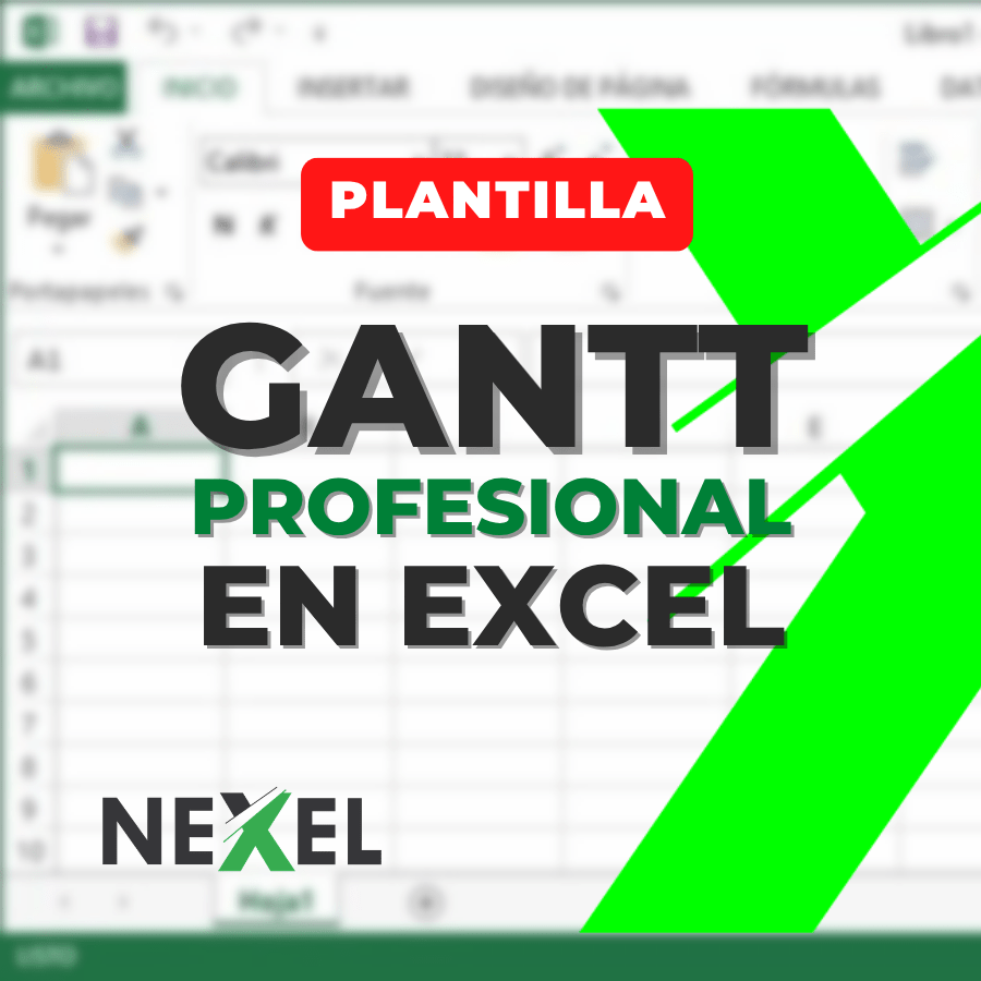Plantilla de Gantt Profesional en Excel