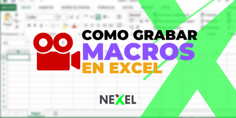 grabar macros en excel