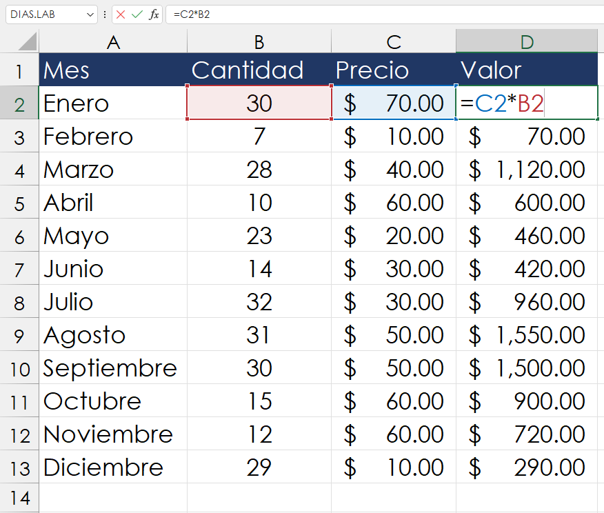¿Cómo calcular PROMEDIO PONDERADO en Excel?